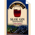 Sloe Gin Label Single Self Adhesive Label - License and Royalty Free for Film Use By Prop Money Inc.