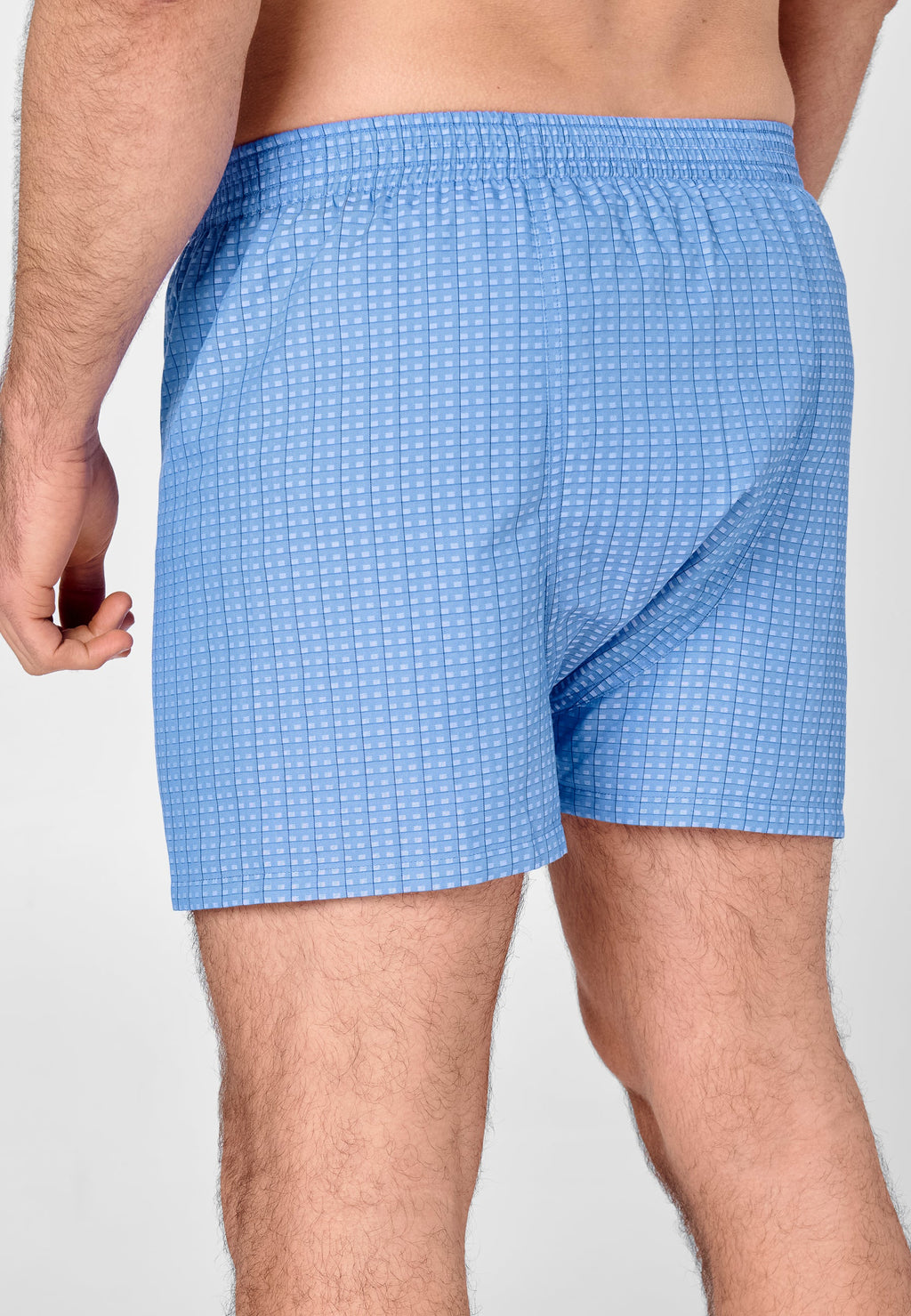 Calzoncillo Bóxer Hombre Premium Tela Estampado - Azul 6106_37