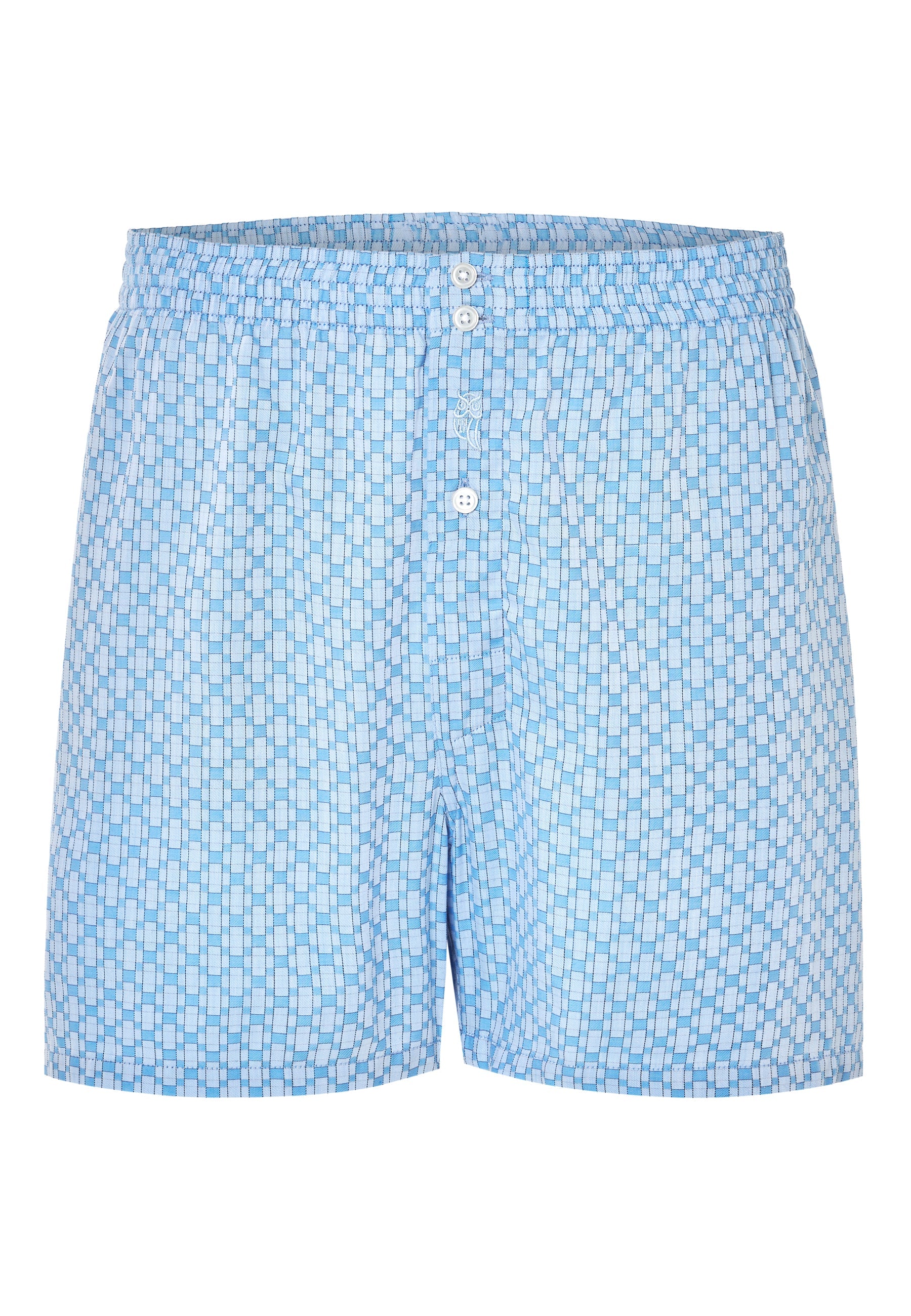 Calzoncillo Bóxer Hombre Premium Tela Estampado - Azul 6107_30