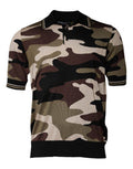 Men's Camouflage Silk Polo Multicolor