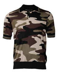 Men's Camouflage Silk Polo Multicolor