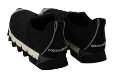 Women's Black Shark Neoprene Stretch Sneakers Shoes