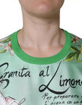 Women's Green Silk Granita Al Limone Long Sleeves Sweater Clothing