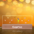 Lindo Marsupilami de Cola Larga Personalizado Rectángulo LED Luz de Noche con Nombre Decoración del Hogar Regalo de Cumpleaños | Callie × Marsupilami