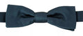 Blue Silk Adjustable Neck Bow Tie Mens
