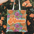 Bolsa de lona personalizada con nombre Día de la Madre Cumpleaños Vacaciones Regalo para mamá Abuela