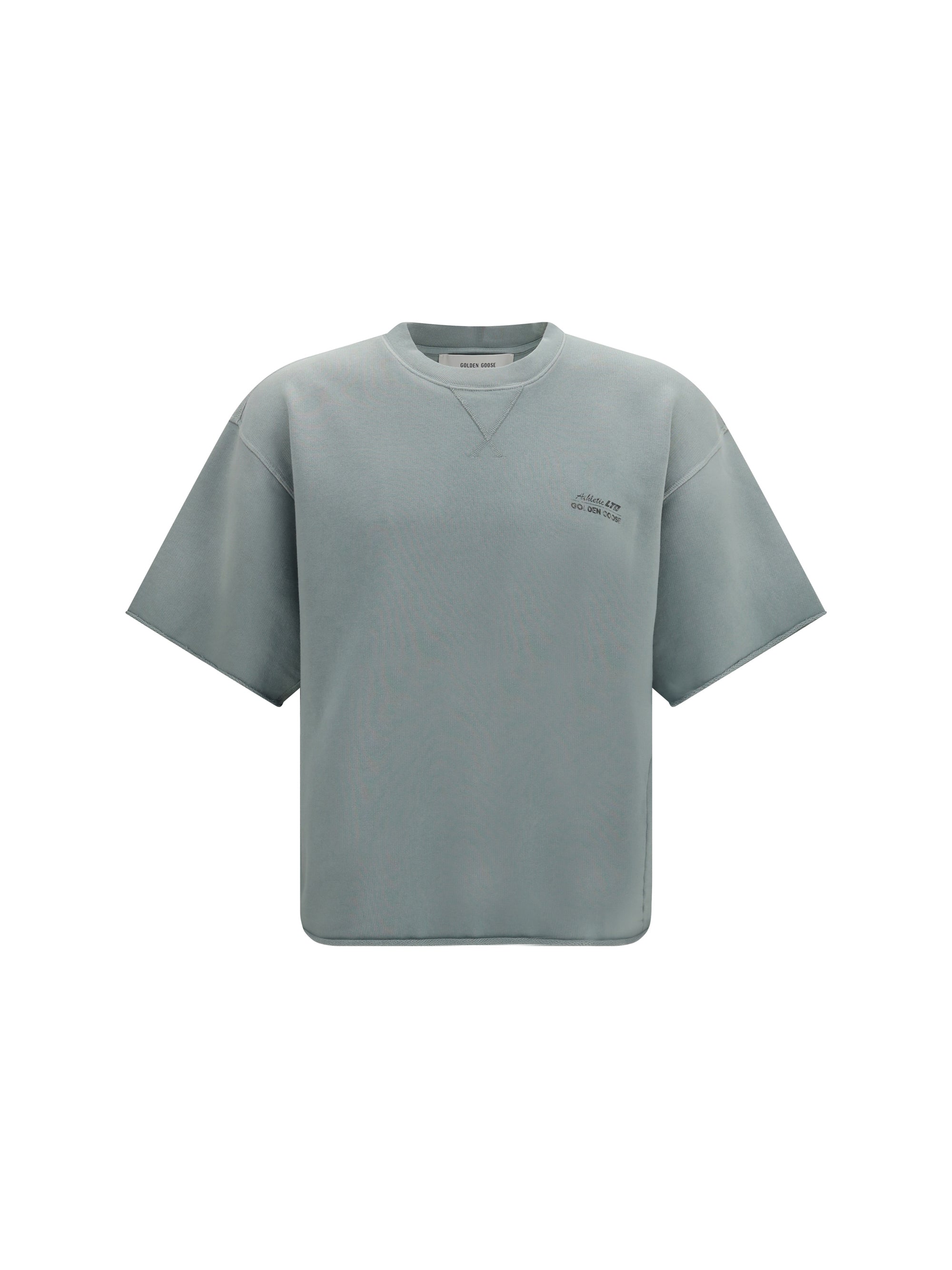 Golden Goose Short-Sleeve Cotton Sweatshirt — Green