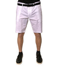 Men's White Chinos Cotton Stretch Casual Shorts Elastane