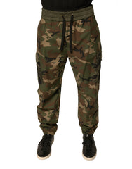 Men's Multicolor Camouflage Cargo Sweatpants Pants Cotton Elastane