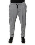 Men's Black White Houndstooth Skinny Dress Pants And Nylon Elastane