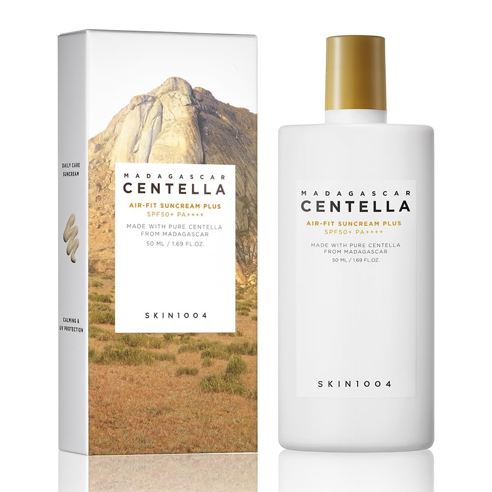 CENTELLA - Crema solar Air-Fit Plus con centella de Madagascar, 50 ml, SKIN1004
