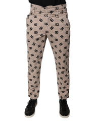 Men's Beige Logo Cotton Skinny Denim Jeans Clothing