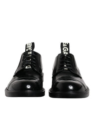 Men's Black Patent Leather Derby Lace Up Formal Dress Shoes Calf