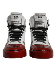 Men's Multicolor Leather High Top Sneakers Shoes Polyester Pu Viscose
