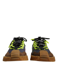 Men's Multicolor Nylon Low Top Ns1 Sneakers Shoes Elastane Leather
