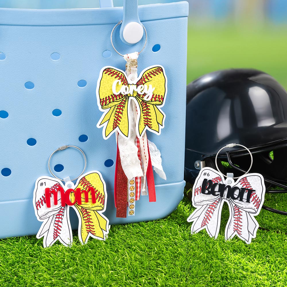 Etiqueta personalizada para bolsa de deporte de béisbol softball fútbol con nombre y número Accesorios para el día del partido de Bogg Regalo de equipo para entrenadores Amantes del deporte