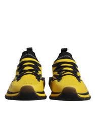 Men's Yellow Sorrento Sport Stretch Sneakers Shoes Polyester Viscose