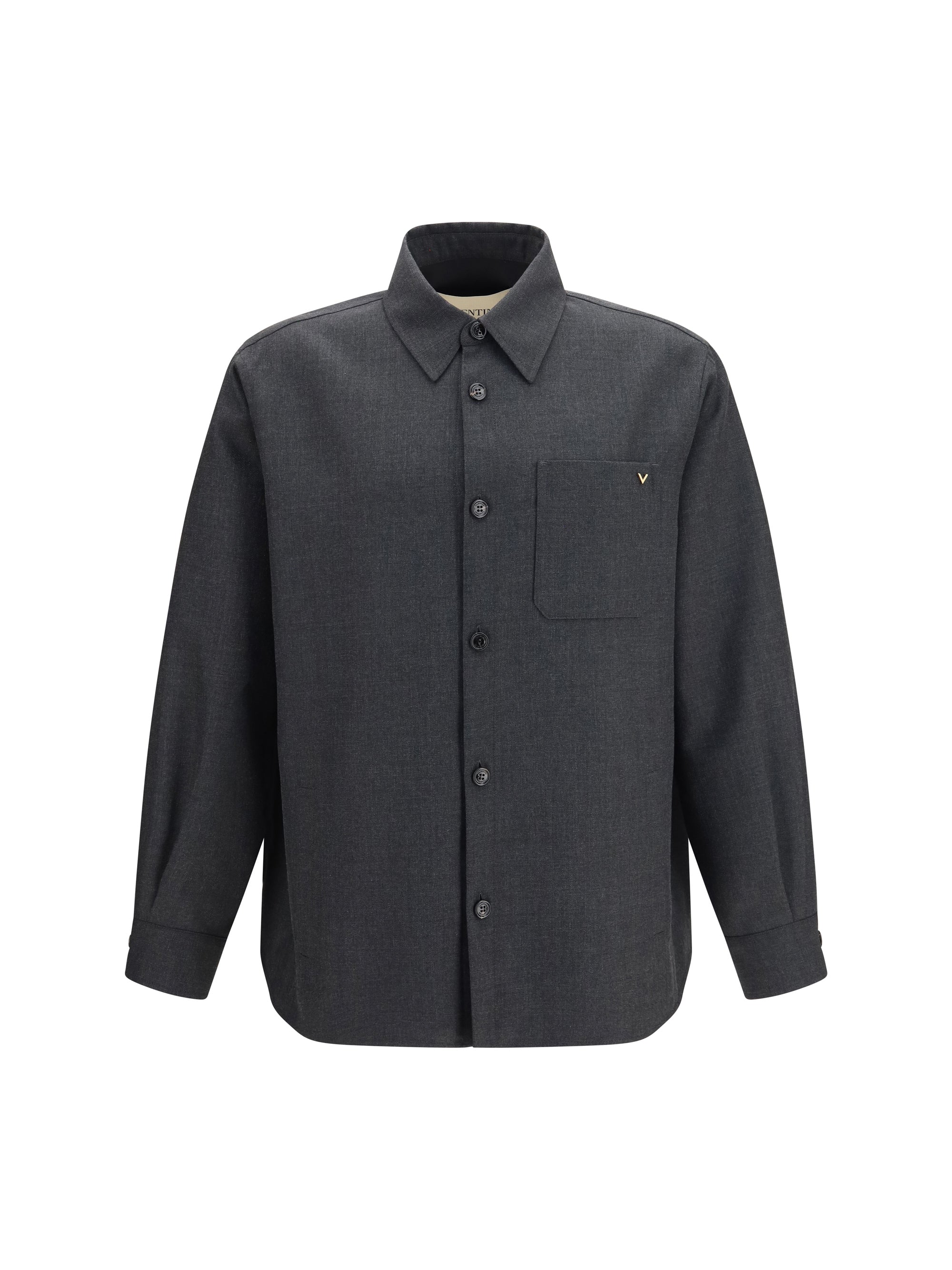 Valentino Wool Blend Jacket — Gray