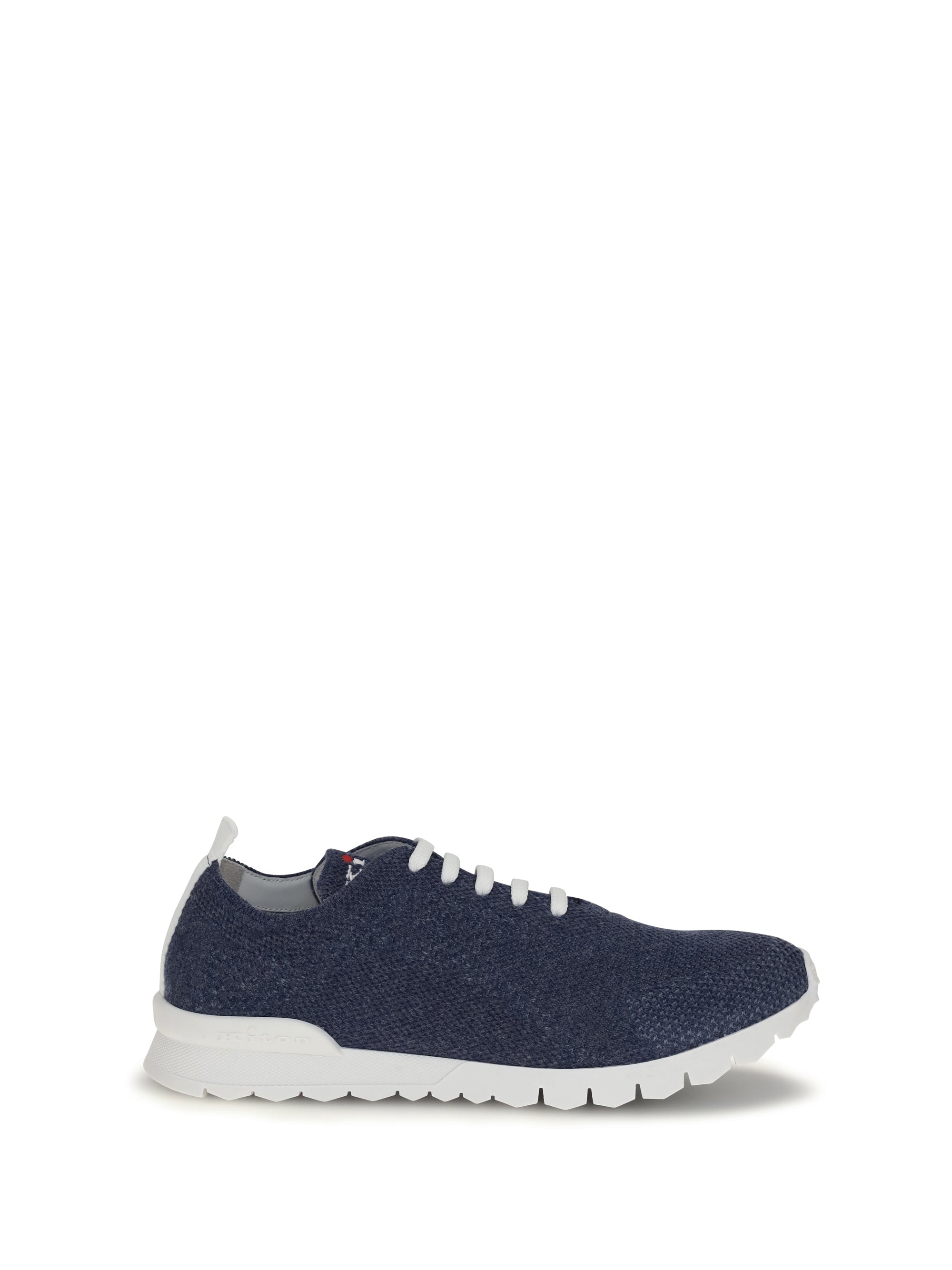 Zapatilla de punto elástico Kiton — Azul marino