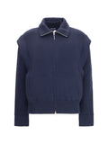 Giorgio Armani Padded Virgin Wool Jacket — Navy