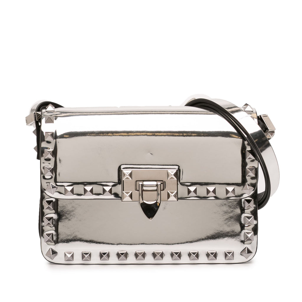 Small Mirror Calfskin Rockstud23 Shoulder Bag