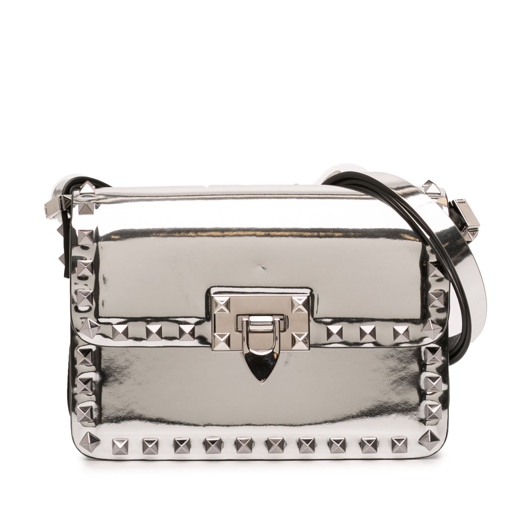 Small Mirror Calfskin Rockstud23 Shoulder Bag