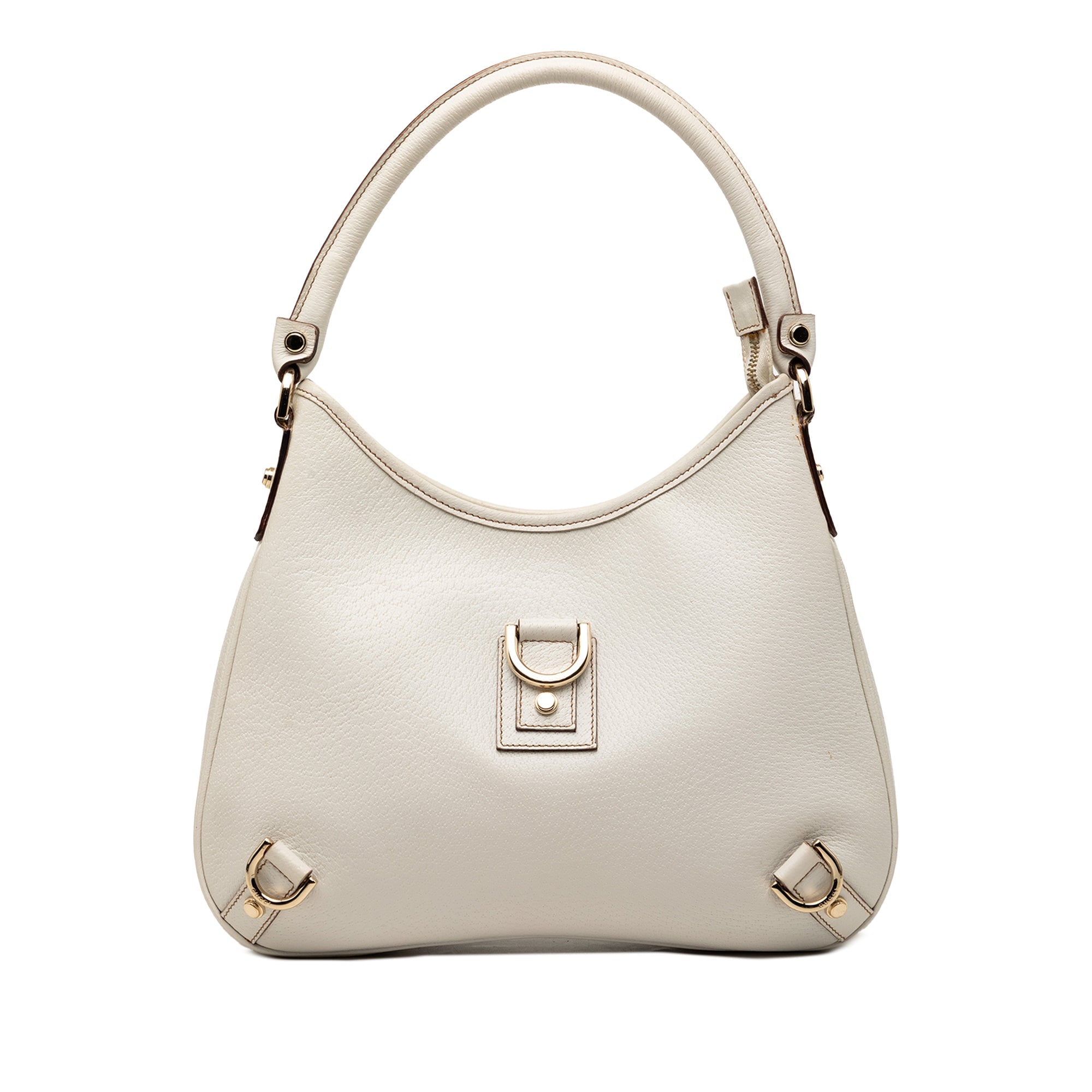 Calfskin Abbey D Ring Shoulder Bag