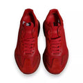 Men's Red Leather Daymaster Low Top Sneakers Shoes