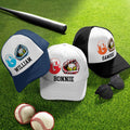 Personalizada de Béisbol Softball Helado Goteo Trucker Hat con nombre y ajustable Snapback Deporte Viaje Accesorios Cumpleaños Regalo para Mujeres Niñas