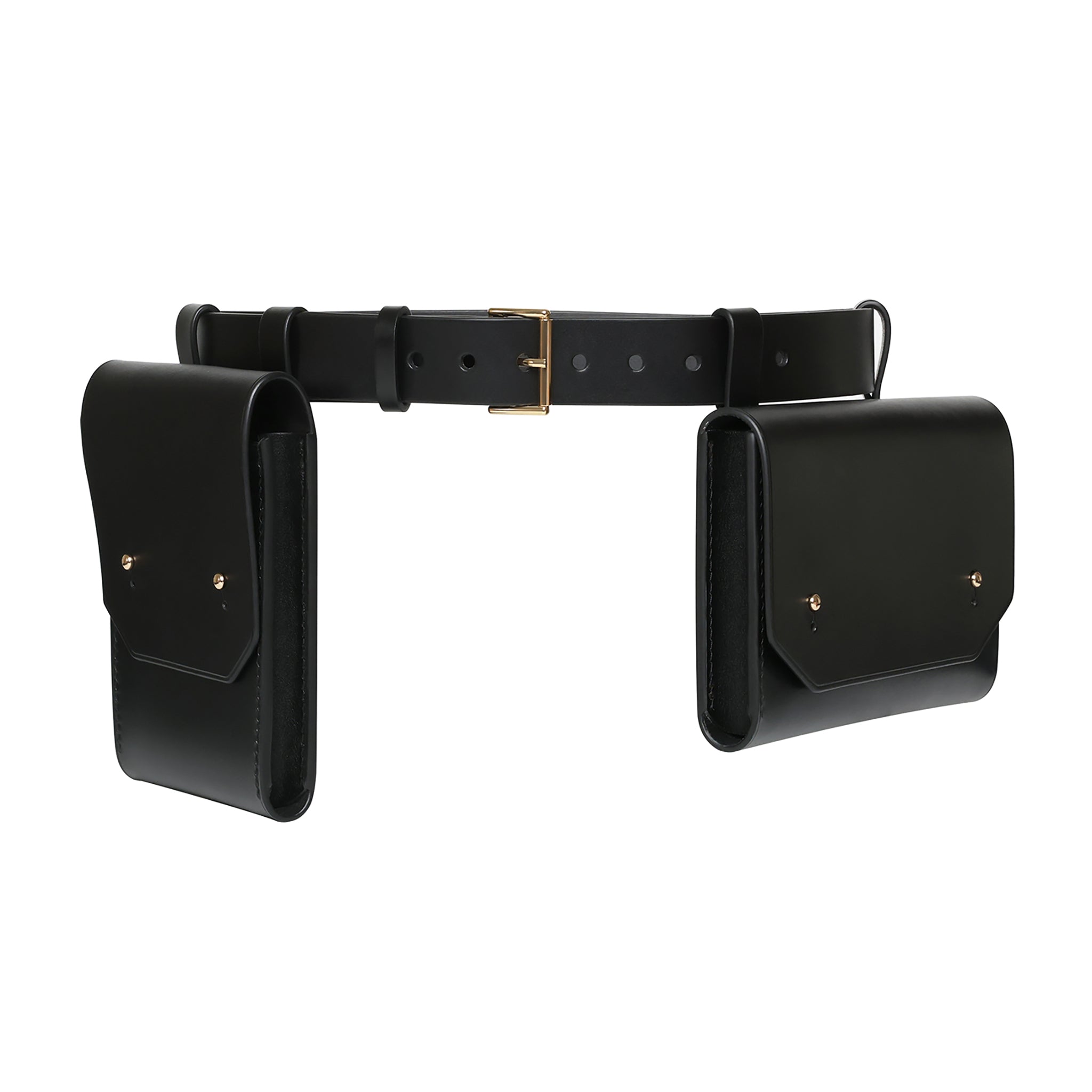 Black Double Belt Bag