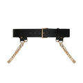 Black Celisse Chain Belt
