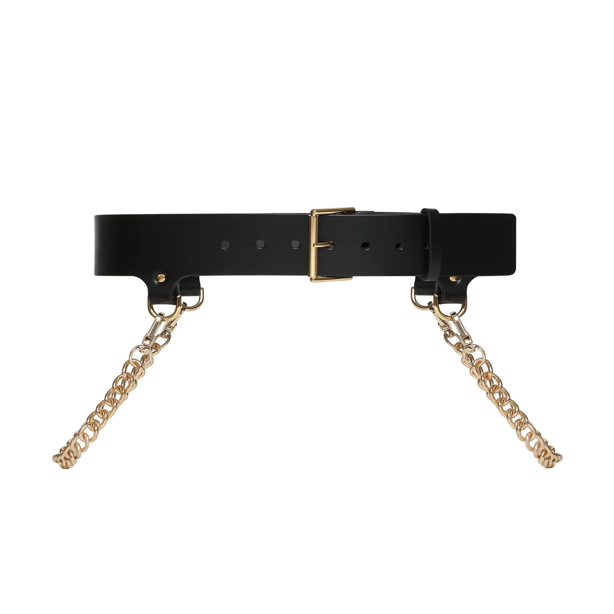 Black Celisse Chain Belt
