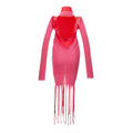Pink Cotton Casual Dress