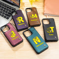 Marsupilami Funda personalizada para teléfono con nombre y tarjetero con bloqueo RFID Regalo de cumpleaños para la familia | Callie × Marsupilami