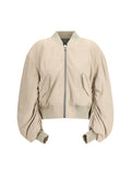 Rick Owens Secchia Flight Bomber Jacket — Beige