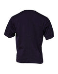 Men's Purple Dg Logo Cotton Crew Neck T-Shirt