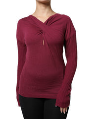 Women's Sweater Red Virgin Wool