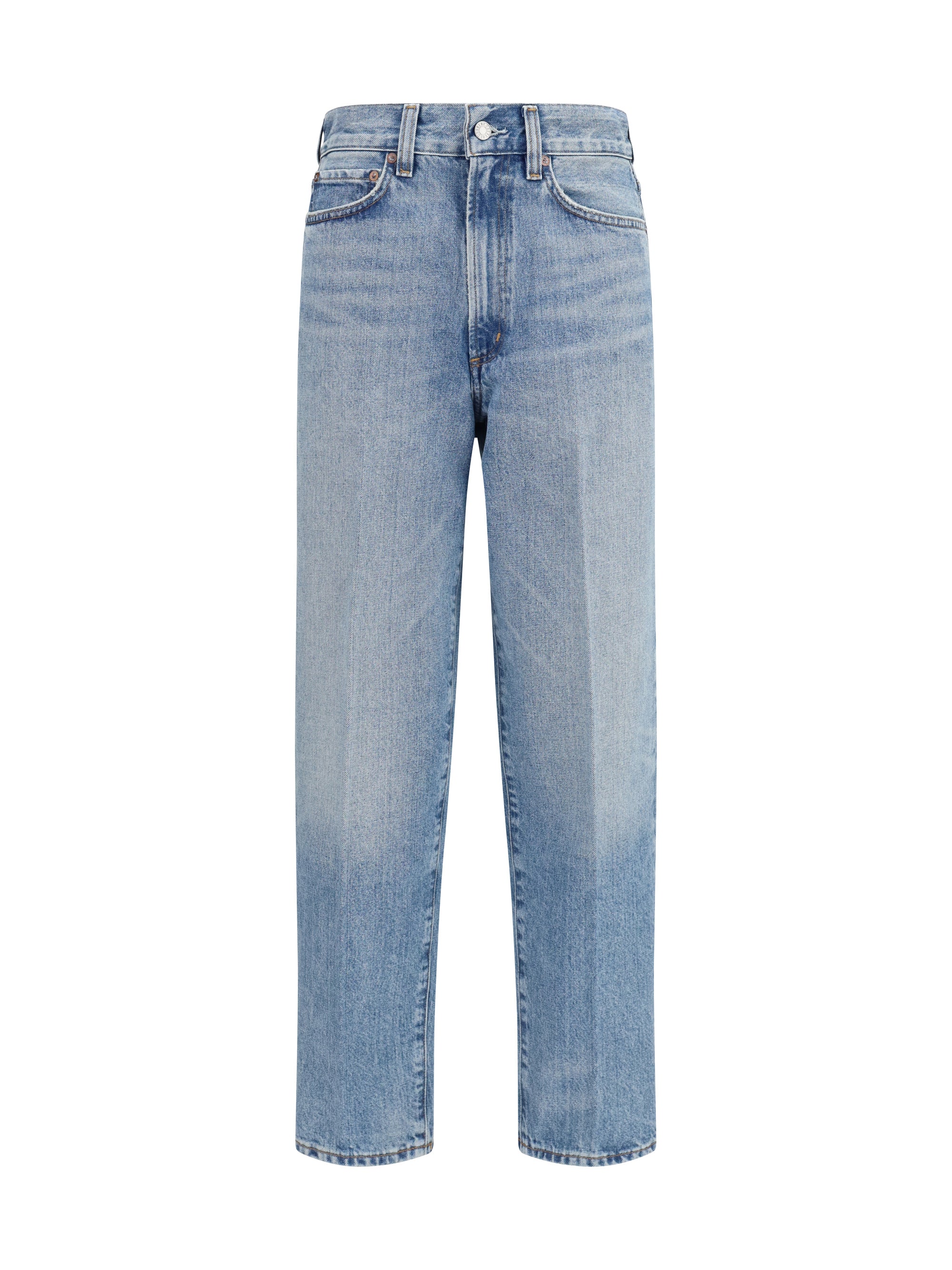 Agolde High-Rise Vintage-Inspired Jeans — Blue