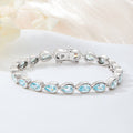 Personalizado Teardrop Birthstone Tennis Bracelet Elegante Joyería Delicada Cumpleaños Día de la Madre Aniversario Regalo para Mamá Esposa Novia Amigo