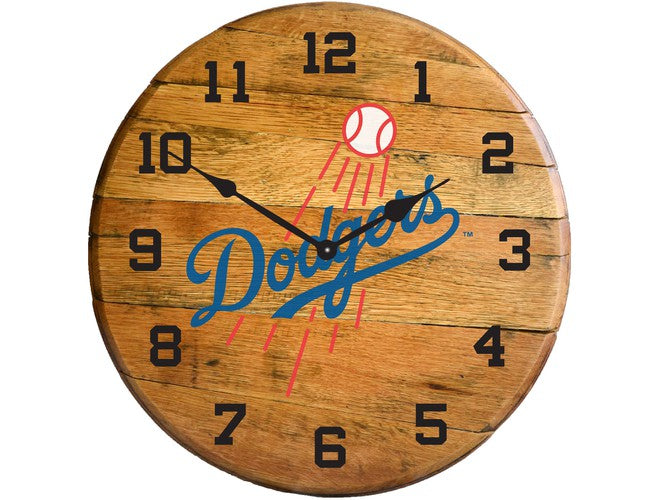 Imperial USA Officially Licensed MLB Oak Barrel Clock