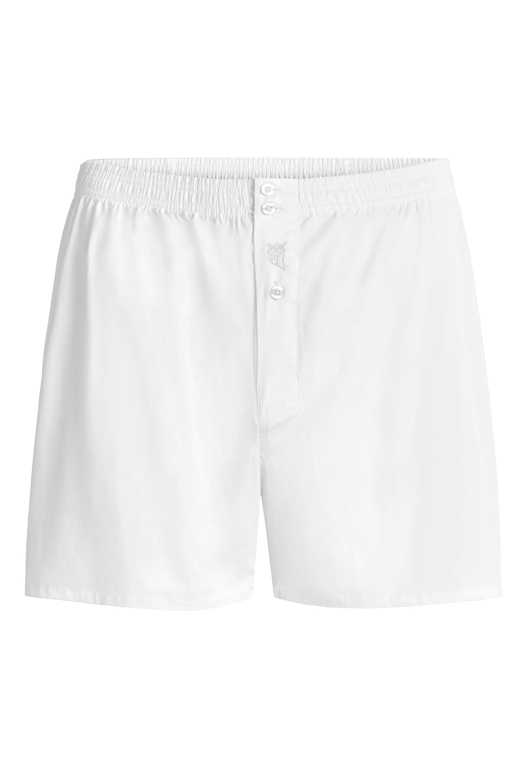 Calzoncillo Bóxer Hombre Algodón Tela Liso - Blanco 6300_11
