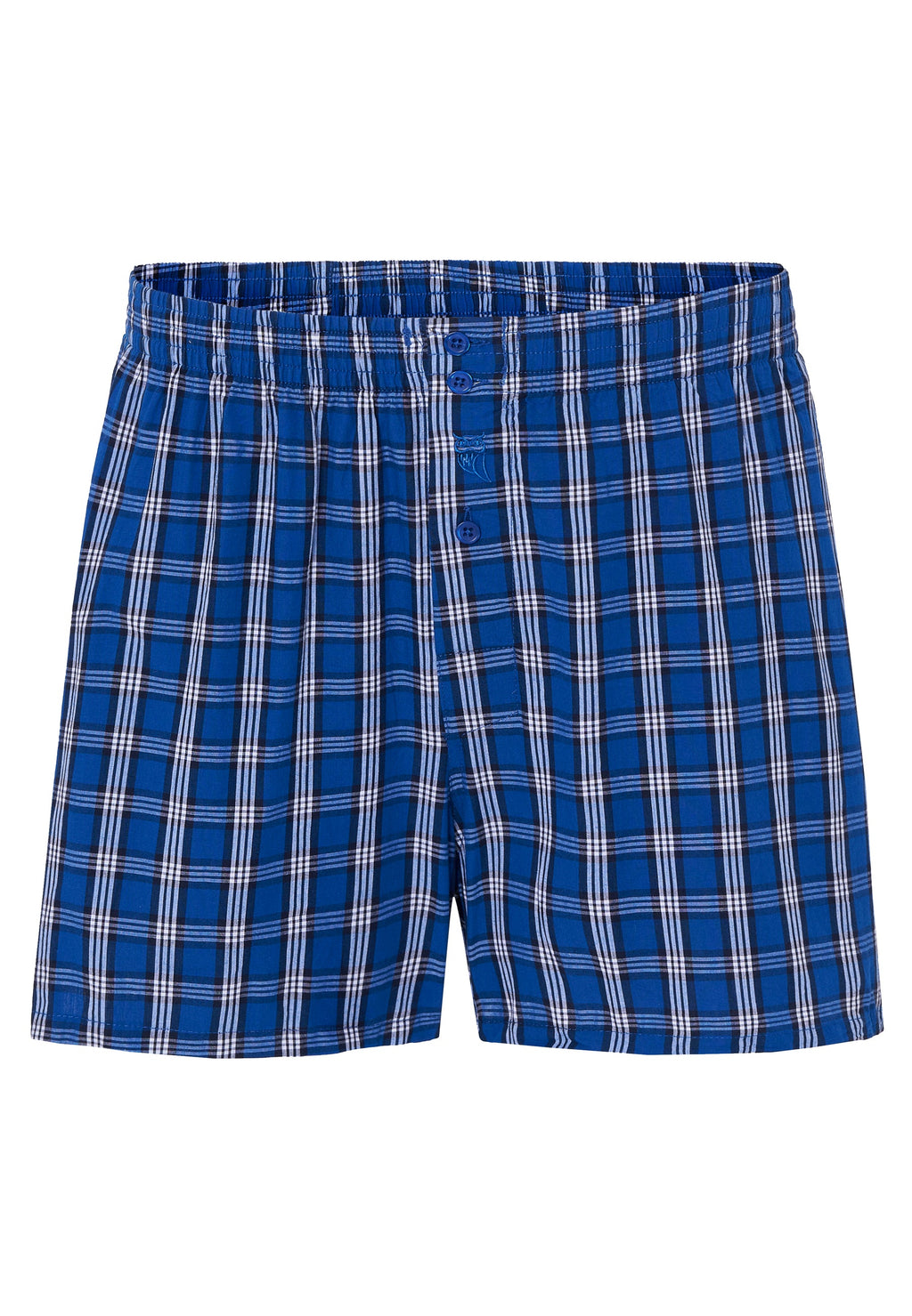 Calzoncillo Bóxer Hombre Algodón Tela Cuadros - Azul 6312_33