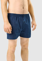Calzoncillo Bóxer Hombre Algodón Tela Cuadros - Azul 6313_39