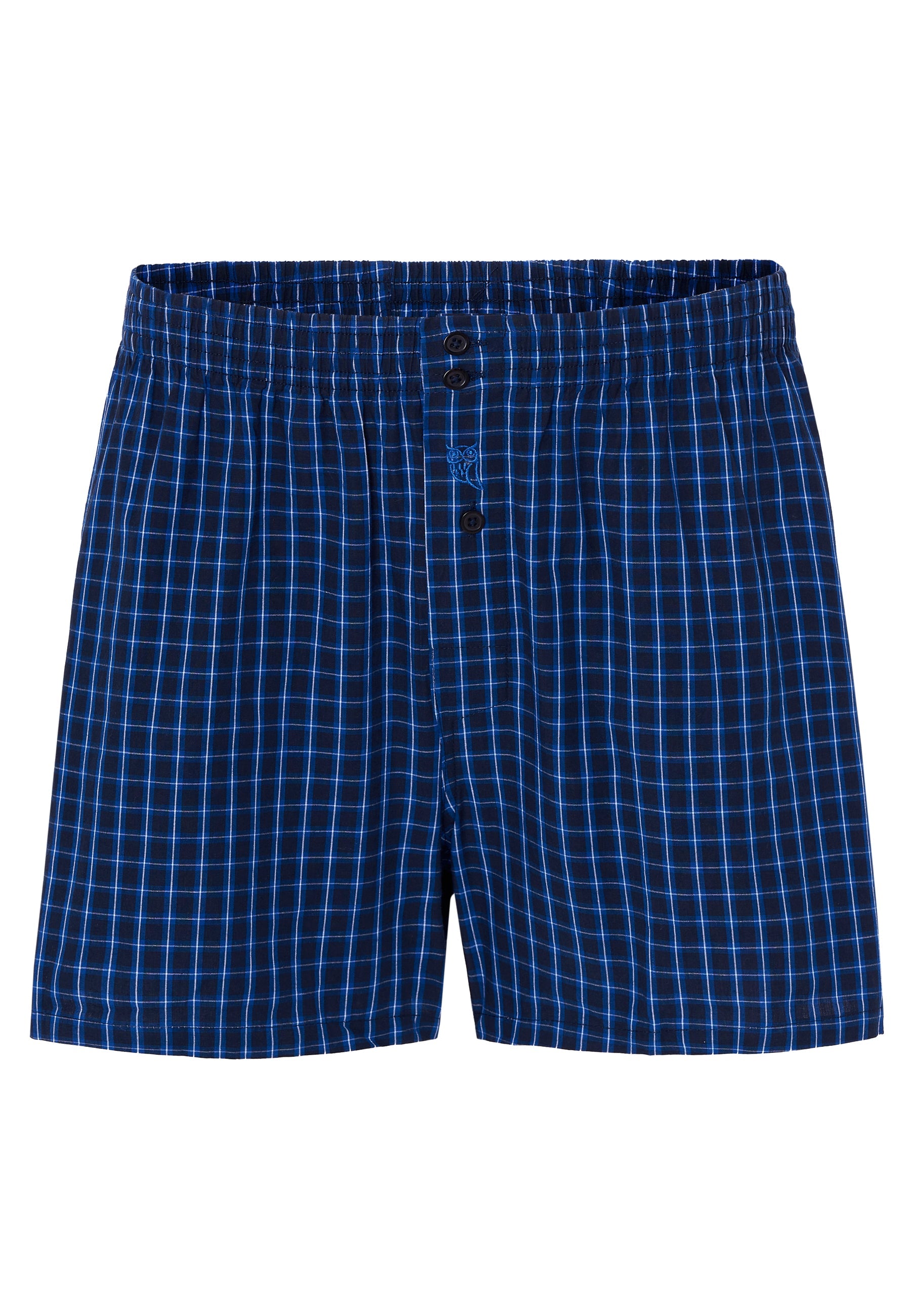 Calzoncillo Bóxer Hombre Algodón Tela Cuadros - Azul 6313_39