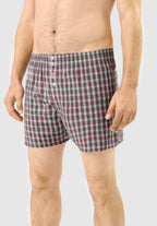 Calzoncillo Bóxer Hombre Algodón Tela Cuadros - Verde 6316_40