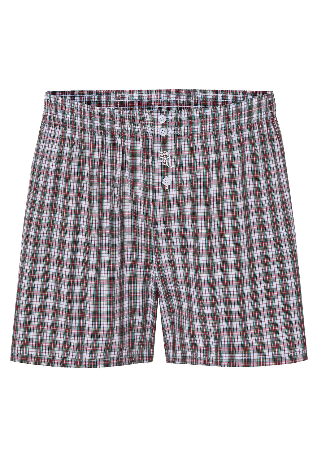 Calzoncillo Bóxer Hombre Algodón Tela Cuadros - Verde 6316_40