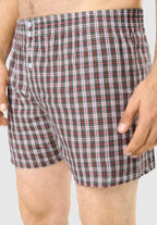 Calzoncillo Bóxer Hombre Algodón Tela Cuadros - Verde 6316_40