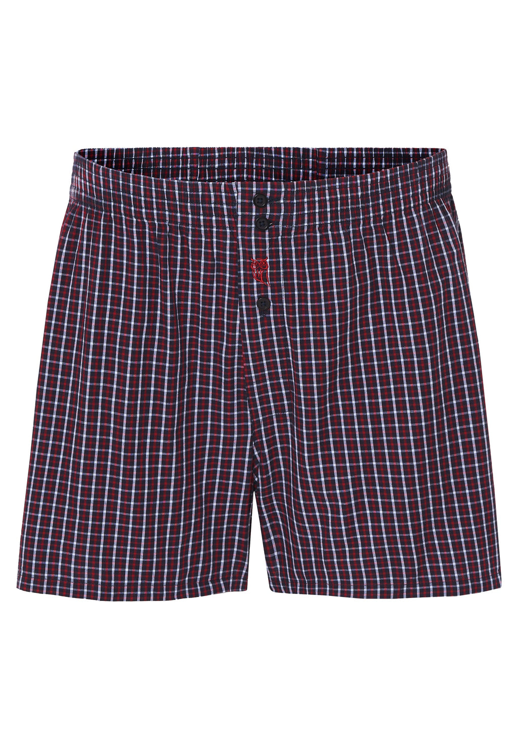 Calzoncillo Bóxer Hombre Algodón Tela Cuadros - Rojo 6317_94