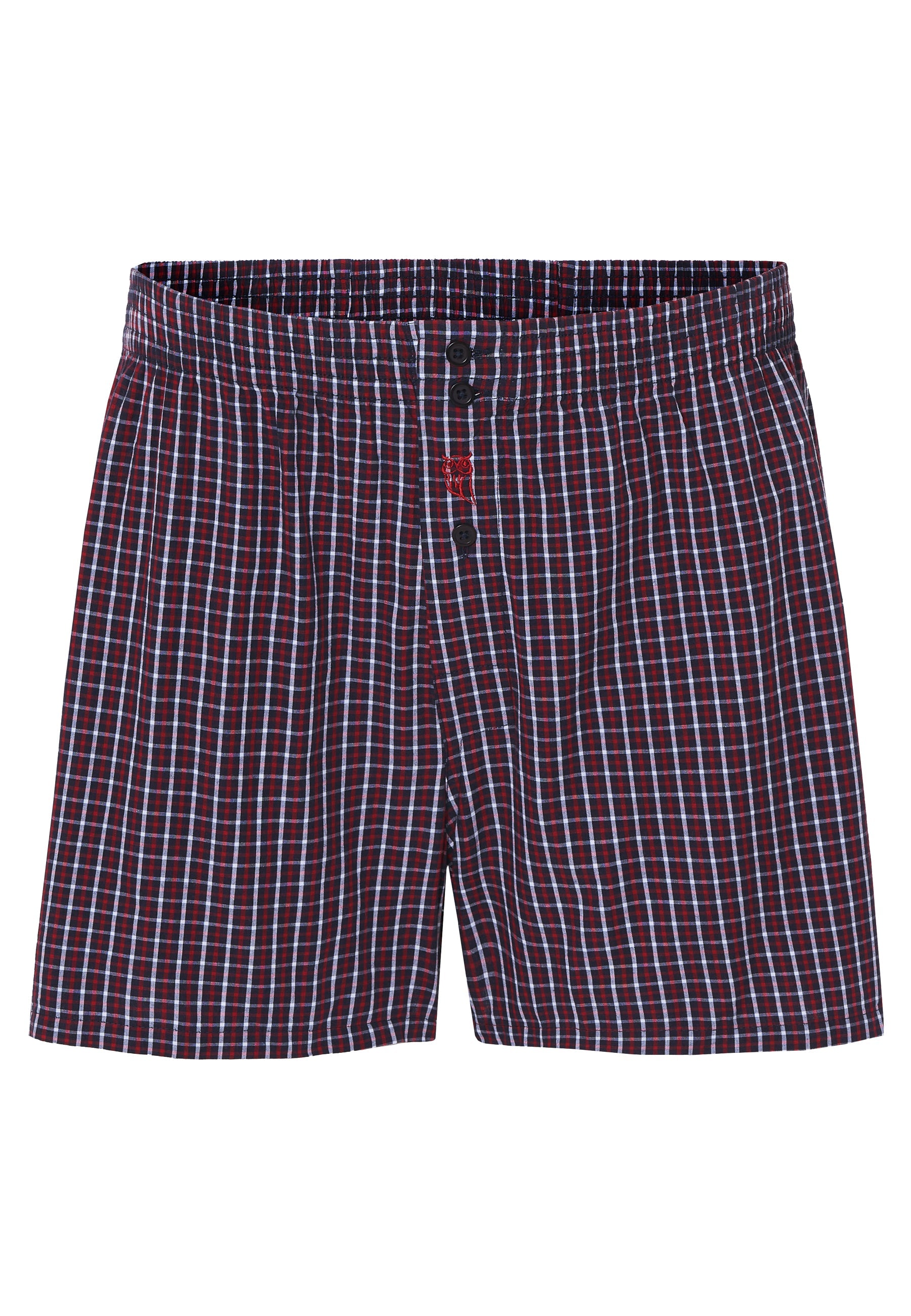 Calzoncillo Bóxer Hombre Algodón Tela Cuadros - Rojo 6317_94