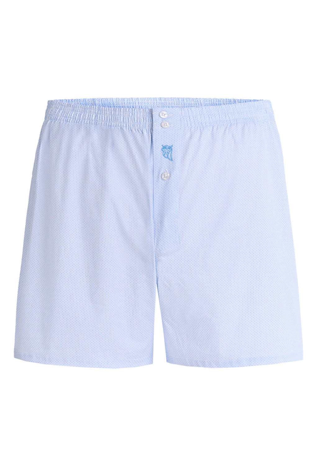 Calzoncillo Bóxer Hombre Algodón Tela Estampado - Celeste 6318_30